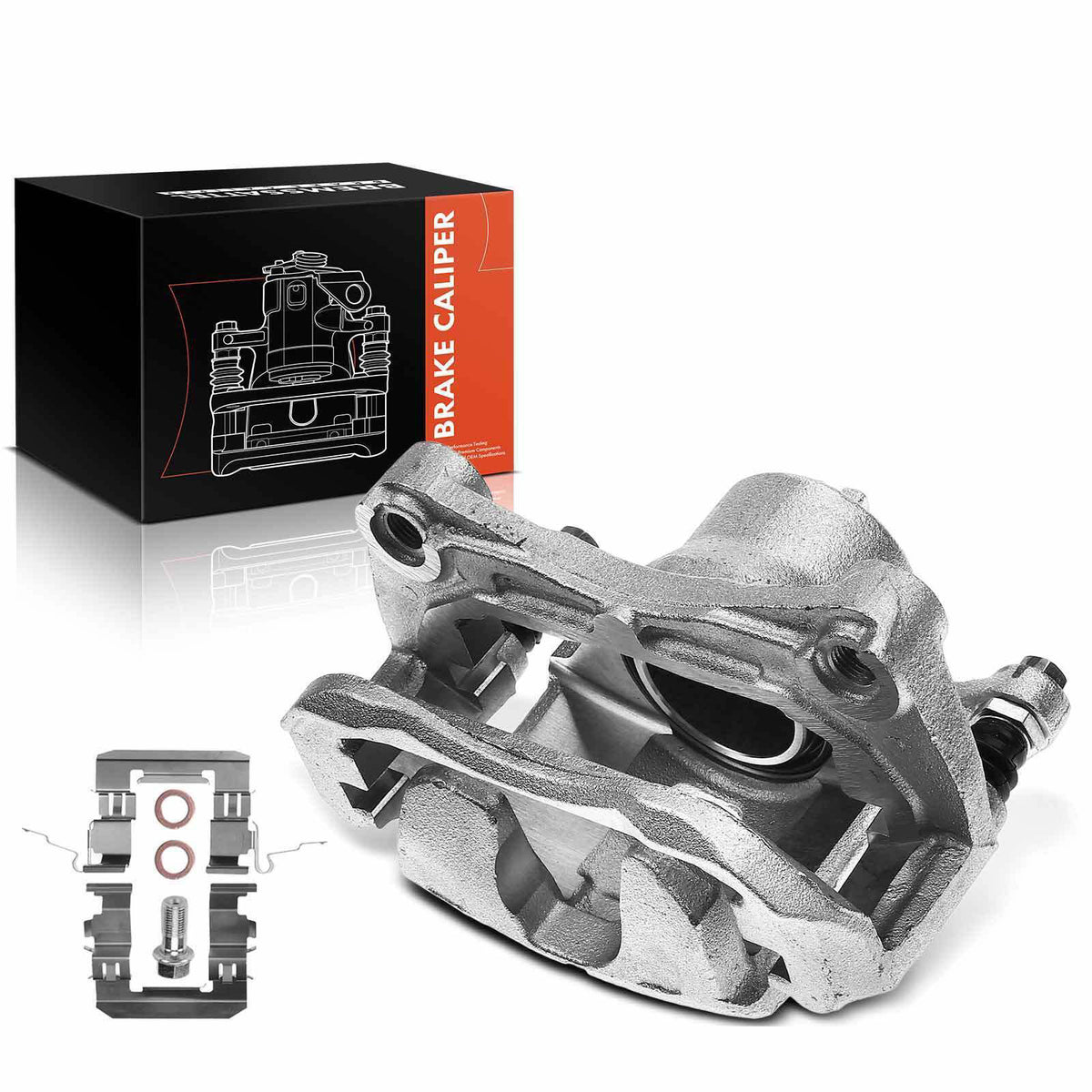 PowerStop Rear Brake Kit with Calipers | 2007–2010 Nissan Sentra (KCOE098B) main image 1