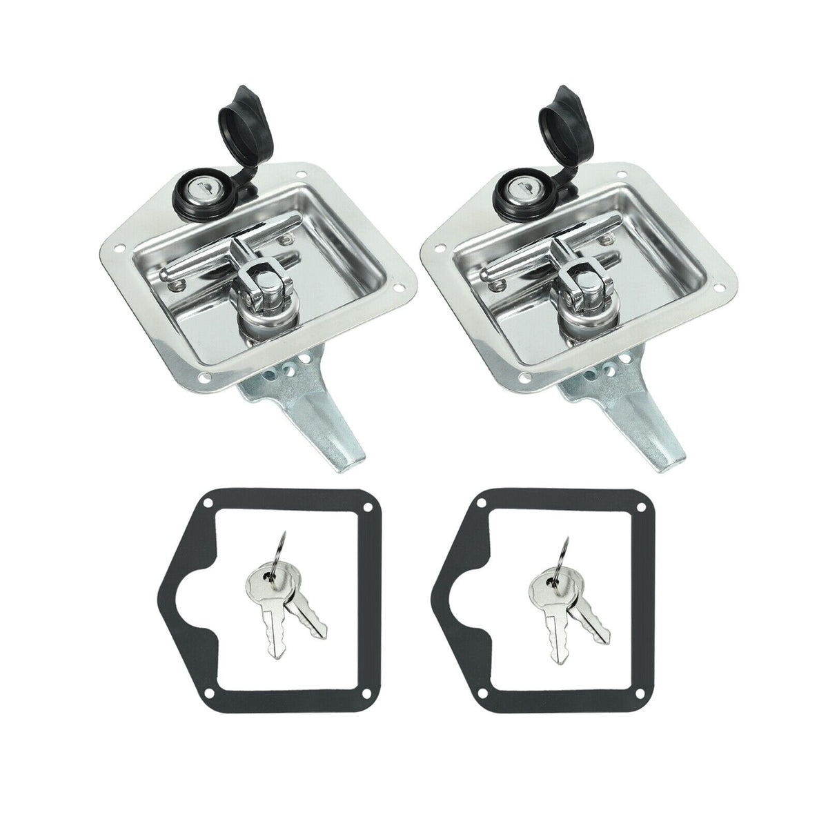 Trailer Door Latch THandle Locking Camper RV Truck Tool Box w/ Key