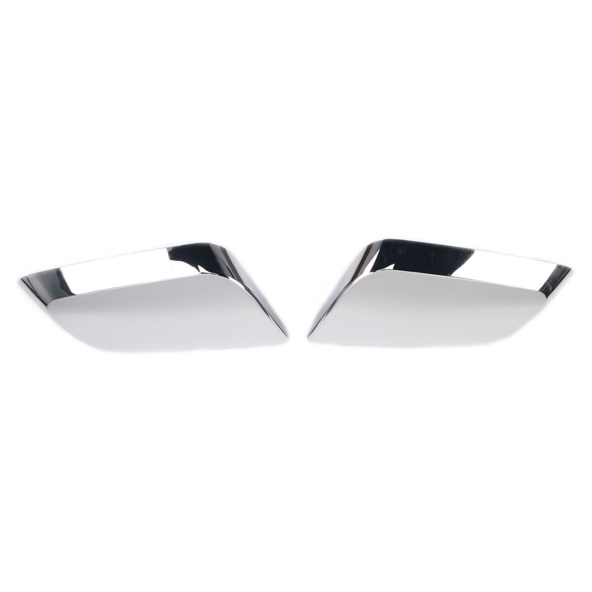 Chrome Mirror Covers For 2014-2020 Chevy Impala - Triple Chrome Top Half Overlays