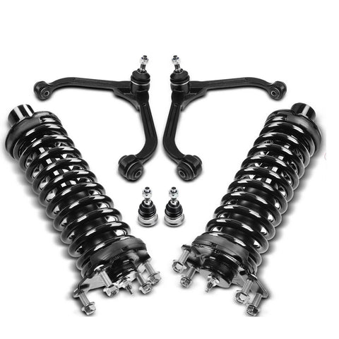6x Front Complete Strut & Coil Spring Control Arm Kit for Jeep Liberty 2002-2004