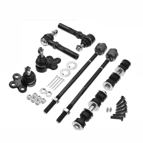 8x Front Tie Rod Ends & Stabilizer Bar End Links for Chevy Buick Pontiac Saturn