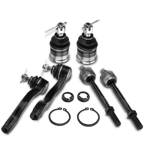 6x Inner & Outer Tie Rod End w/ Ball Joint Kit for Honda CR-V 1997-2001 L4 2.0L