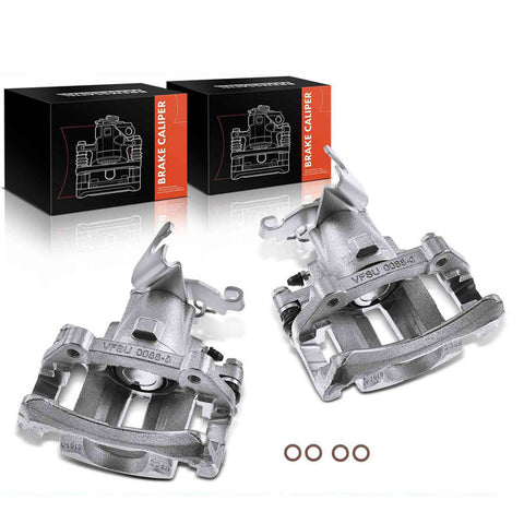 2x Rear Left &Right Brake Calipers W/ Bracket for Ford Mustang 2005-2014 Base GT