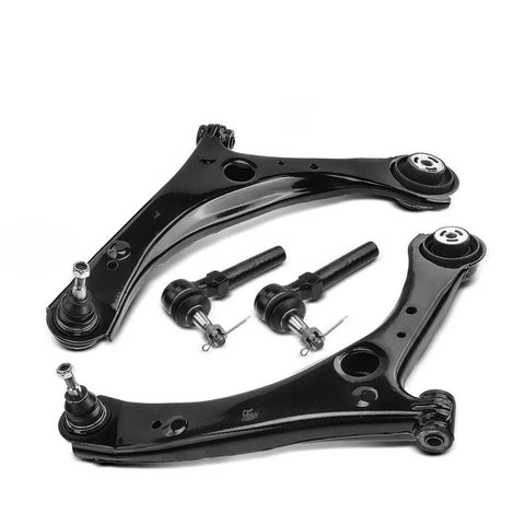 4x Front Lower Control Arm & Tie Rod End for Chrysler Town & Country 08-16 Dodge