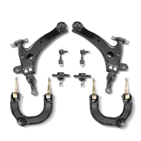 8x Front Control Arm w/ Ball Joint & Stabilizer Bar Link for Hyundai Sonata Kia