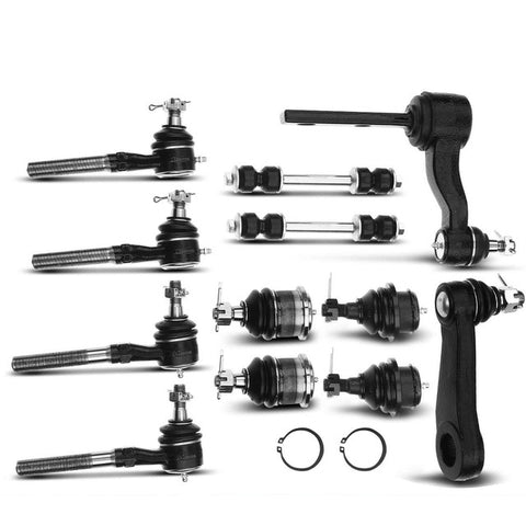 12Pcs Front Stabilizer Bar Link & Tie Rod End for Ford Expedition F-150 Lincoln