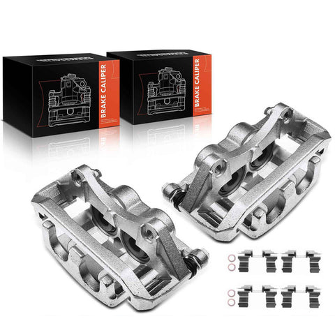 2x Brake Caliper with Bracket for Ford Explorer Flex Lincoln Front Left & Right