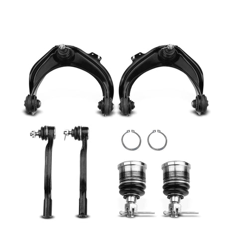 6x Front Control Arm w/Ball Joint Tie Rod End for Honda Accord 98-02 Acura CL TL