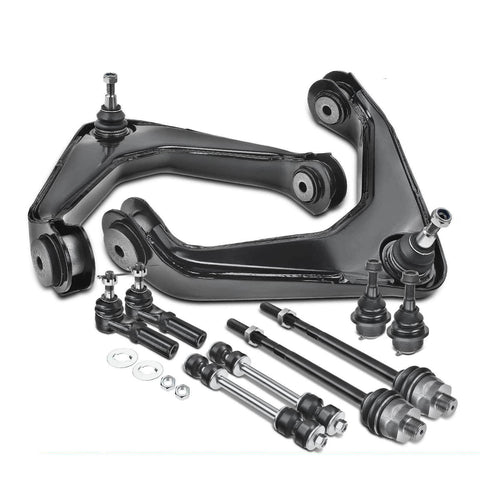 10Pcs Front Control Arm w/ Ball Joint Sway Bar Link for Chevrolet GMC Hummer H2