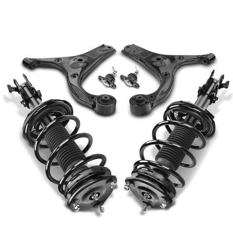 6x Front Complete Strut & Coil Spring Control Arm Kit for Hyundai Accent Kia Rio