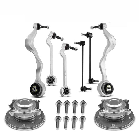 8pcs Wheel Bearing Control Arm Ball Joint Kit for BMW 128i 135i 323i 325i 328i