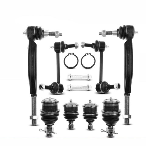 8x Rear Bar End Link & Tie Rod End & Ball Joint for Buick Chevy GMC Isuzu Saab