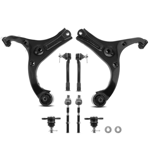 8x New Front Lower Control Arm Tie Rod End Ball Joint for Kia Rio Rio5 2006-2011