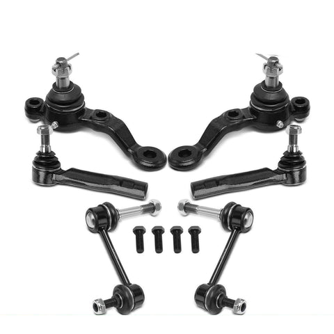 6x Front Side Sway Bar Link & Tie Rod End & Ball Joint for Lexus IS300 2001-2005