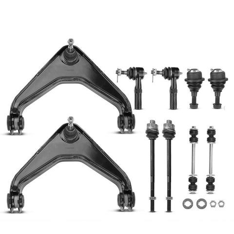 10x Control Arm w/ Ball Joint Tie Rod End Sway Bar Link for Chevy Silverado GMC
