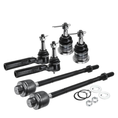 6Pcs Front Ball Joint Tie Rod End for Chevrolet Silverado 1500 GMC Sierra 1500