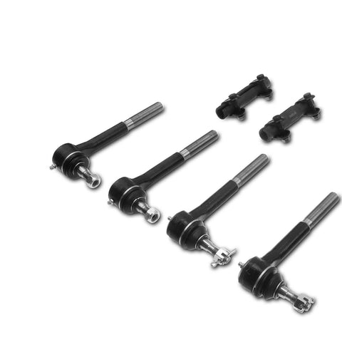 6Pcs Inner & Outer Tie Rod End for Chevrolet Blazer K1500 Tahoe GMC K2500 Yukon