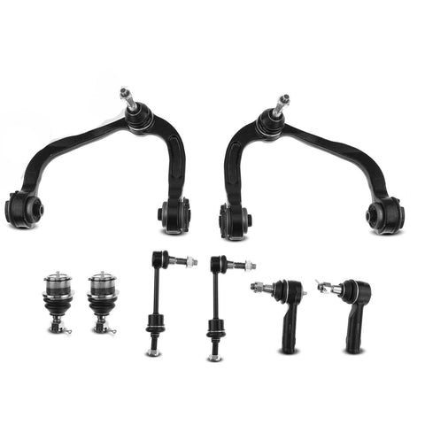 8pcs Front Control Arm Ball Joint Sway Bar Link Tie Rod End for Ford F-150 04-05