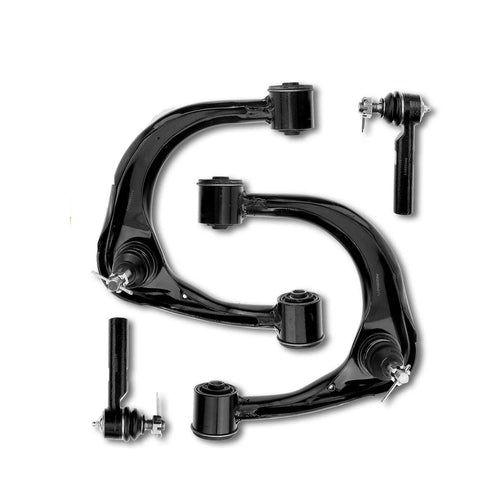 4pcs Front Upper Control Arm w/ Ball Joint Outer Tie Rod End for Toyota Lexus