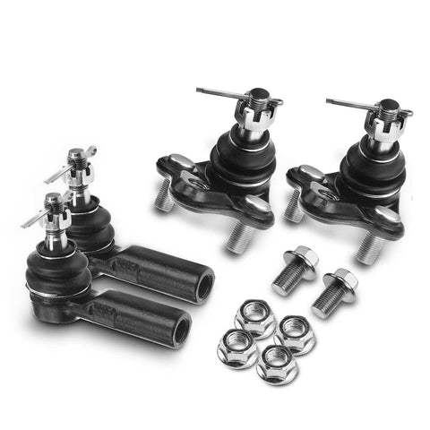 4x Outer Tie Rod End & Front Lower Ball Joint for Chevrolet Prizm Toyota Celica