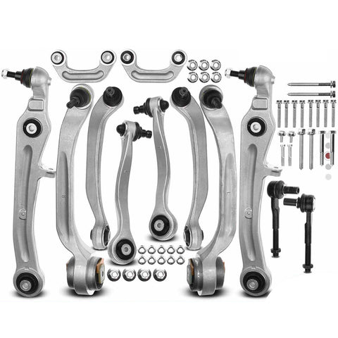 12pcs Control Arm Ball Joint Tie Rod Sway Bar Kit for Audi A8 Quattro S6 04-10