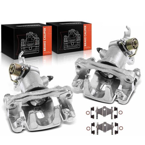 2PCS Brake Caliper w/ Bracket for Hyundai Tiburon Kia Spectra Rear Left & Right