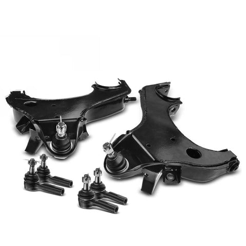 6pcs Front Control Arm w/ Ball Joint & Tie Rod End for Nissan Frontier 1998-2004