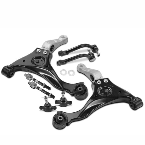8x Front Control Arm w/ Ball Joint & Tie Rod End for Hyundai Sonata 2006-2008