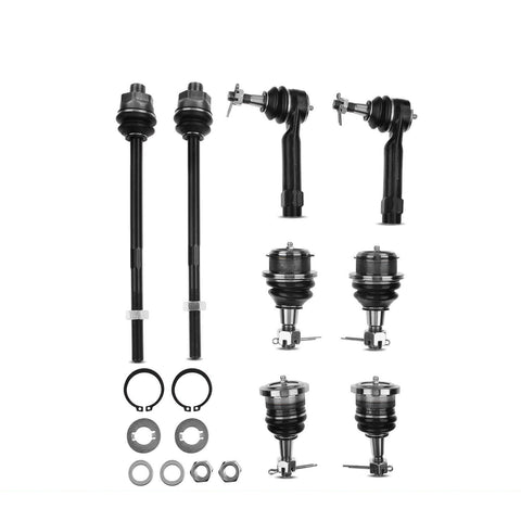 8pcs Front Tie Rod End & Ball Joint for Chevy Silverado GMC Sierra 1500 Cadillac