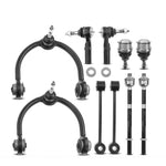 10pcs Control Arm w/ Ball Joint & Tie Rod End & Sway Bar Link for Jeep Commander