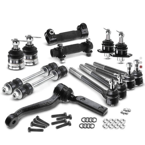 13x Front Ball Joints Sway Bar End Links Tie Rod Ends for Chevy Blazer S10 GMC