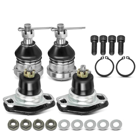 4x Front Lower & Upper Ball Joint for Buick Opel Isuzu I-Mark Chevrolet Pontiac