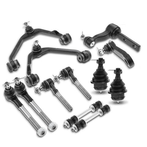 12x Front Upper Control Arm w/ Ball Joint Stabilizer Bar End for Ford Lincoln