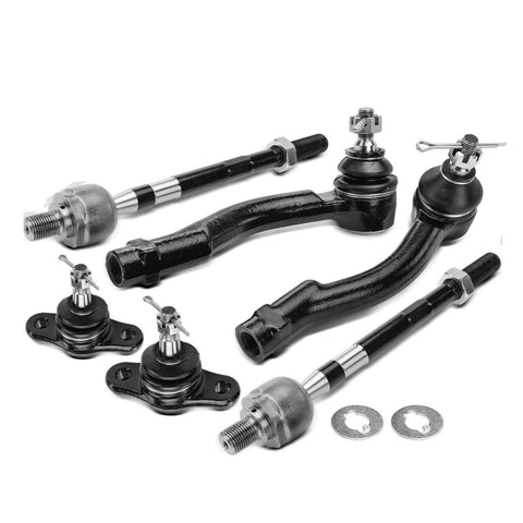 6x Front Side Ball Joints & Tie Rod End Kit for Hyundai 05-09 Kia Sportage 05-10
