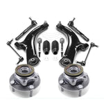 12x Front Wheel Hub Bearing Control Arm Sway Bar TieRod for Nissan Versa Non-ABS