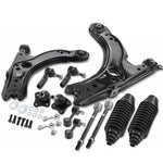 12x Front Lower Control Arm w/ Ball Joint Tie Rod End for Volkswagen Golf Jetta