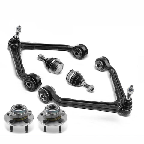 6x Front Wheel Bearing Control Arm Ball Joint Kit for Dodge Ram 1500 2002-2005