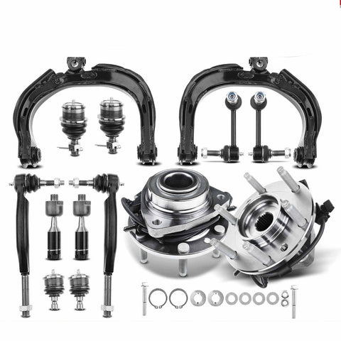 14x Front Wheel Bearing Control Arm Ball Joint Kit for Chevrolet GMC Buick Saab