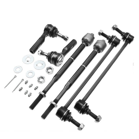 6x Front Inner & Outer Tie Rods & Sway Bar for Chevy Cobalt 05-10 HHR Pontiac G5