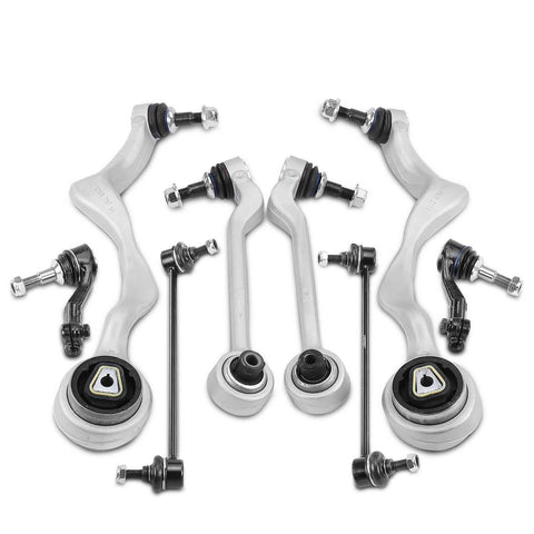 8x Front Control Arm w/ Ball Joint Sway Bar Link for BMW 128i 135i 323i 325i X1