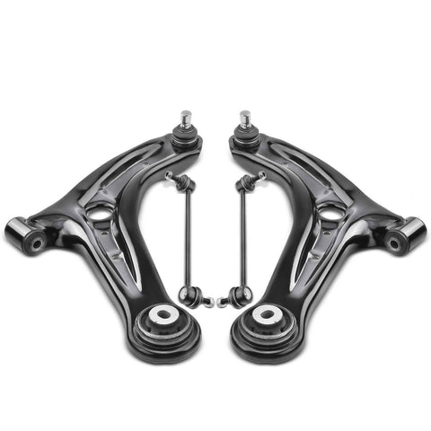 4x Front Control Arm w/ Ball Joint Stabilizer Bar Link for Mazda 2 11-14 L4 1.5L