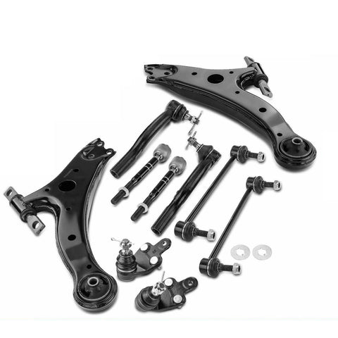 10pcs Front Lower Control Arm Ball Joint Sway Bar Tie Rod for Toyota Camry 07-11