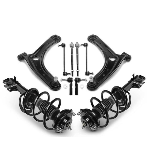 10Pcs Front Complete Strut & Coil Spring Control Arm Kit for Dodge Caliber 07-12