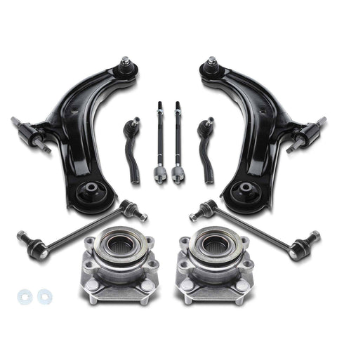 10Pcs Front Control Arm Kit & Wheel Bearing for Nissan Sentra 2007-2012 L4 2.0L