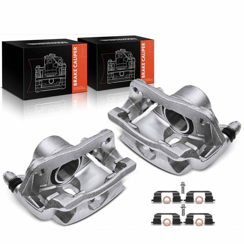 2x Disc Brake Caliper w/ Bracket for Acura Honda ILX Accord Civic CR-Z Fit Front