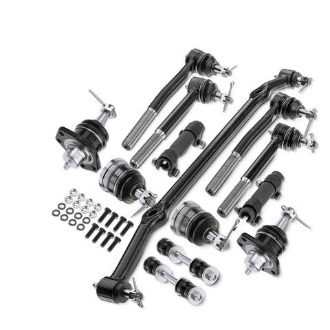 13pcs Front Ball Joints Tie Rod Ends Sway Bar Link Kit for Buick Cadillac Chevy