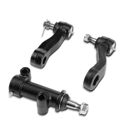 3Pcs 3-Groove Pitman Arm Idler Arm & Bracket for Chevrolet Silverado 1500 HD GMC