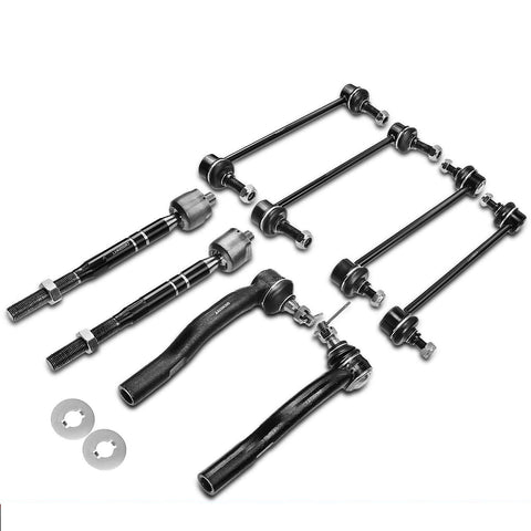 8x Front & Rear Sway Bar Link & Tie Rod End for Toyota Camry 2007-2011 L4 2.4L