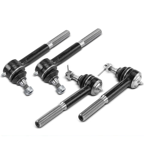 4Pcs Inner & Outer Tie Rod End for Chevrolet Blazer K1500 Tahoe GMC K2500 Yukon