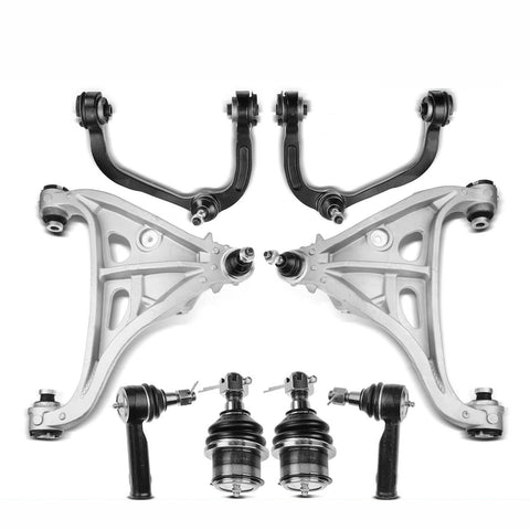 8Pcs Front Control Arm w/ Ball Joints Outer Tie Rod End for Ford F-150 Lincoln
